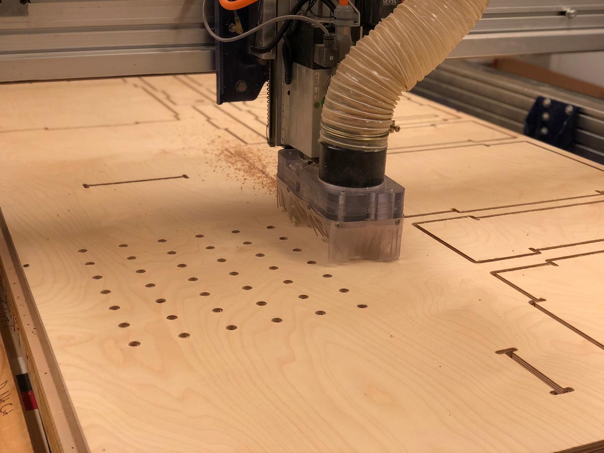 The third prototype on the CNC router