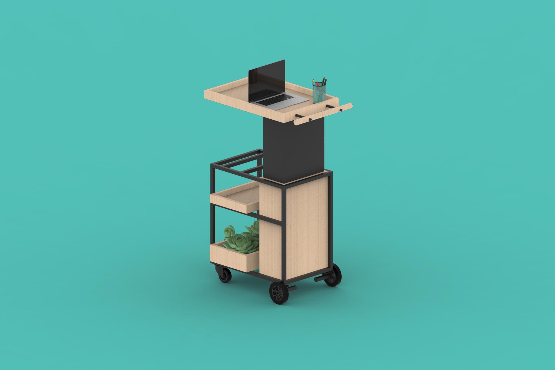 Mobile workstation render